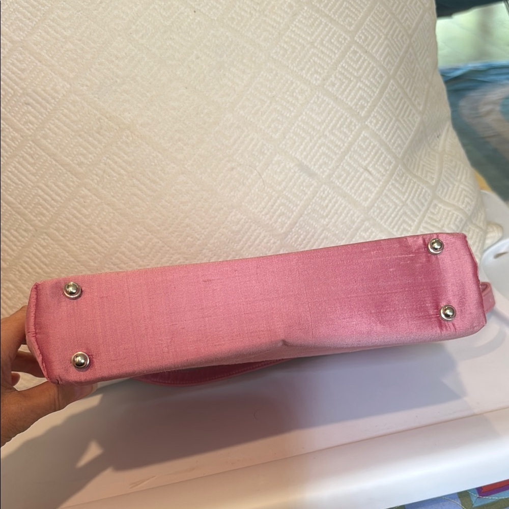 Kate Spade Pink Silk Shoulder Bag - Picture 3 of 4
